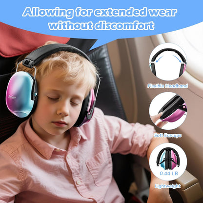 ProCase Kids Noise Cancelling Headphones, Kids Ear Protection Monster Jam Truck, Fireworks Hearing Protection Noise Reduction, Noise Canceling Earmuffs for Sensory Autism Toddler Children -Red