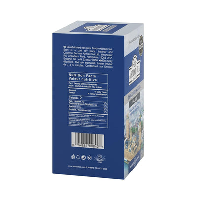Ahmad Tea, Decaffeinated Earl Grey Tea, 20 Tagged and Aluminium Foil Envelopes (Pack of 2)