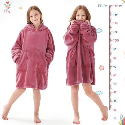 Aemicion Strawberry Blanket Hoodie,Oversized Sherpa Wearable Hooded Blanket,Warm Cozy Sweatshirt Gifts for Women Girls Adult