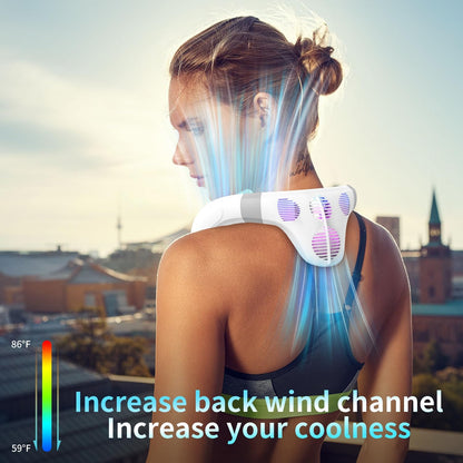Neck Fan Back-Windy 6000mAh with Cooling Plate Bladeless Portable
