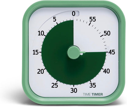 Time Timer MOD 60-Minute Visual Timer, Home Edition, Silent Operation, Study Tool for Homeschool and Office Use (Pale Shale)