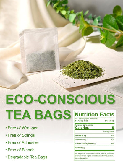 TeeLux Milk Thistle Tea Bags, Natural Milk Thistle Seed Tea, Mild & Mellow Taste, Caffeine Free, 100 Count
