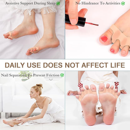 2PCS Toe Spacers for Women and Men, Toe Separators for Pedicure, Bunion Corrector, Hammer Toe Straightener, Plantar Fasciitis, Toe Spreaders for Foot Pain Relief and Foot Health. (2, Black)