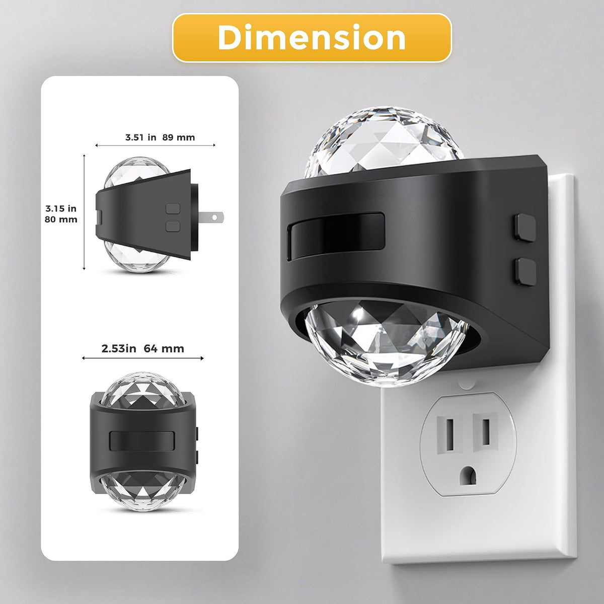L LOHAS LED Night Light,Projector Night Light with Dusk to Dawn Sensor