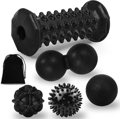 Foot Massager Roller for Plantar Fasciitis, Portable Reflexology Tool | Deep tissue massage for feet, calf, arch and heel pain. for plantar fasciitis relief, home, office and travel use