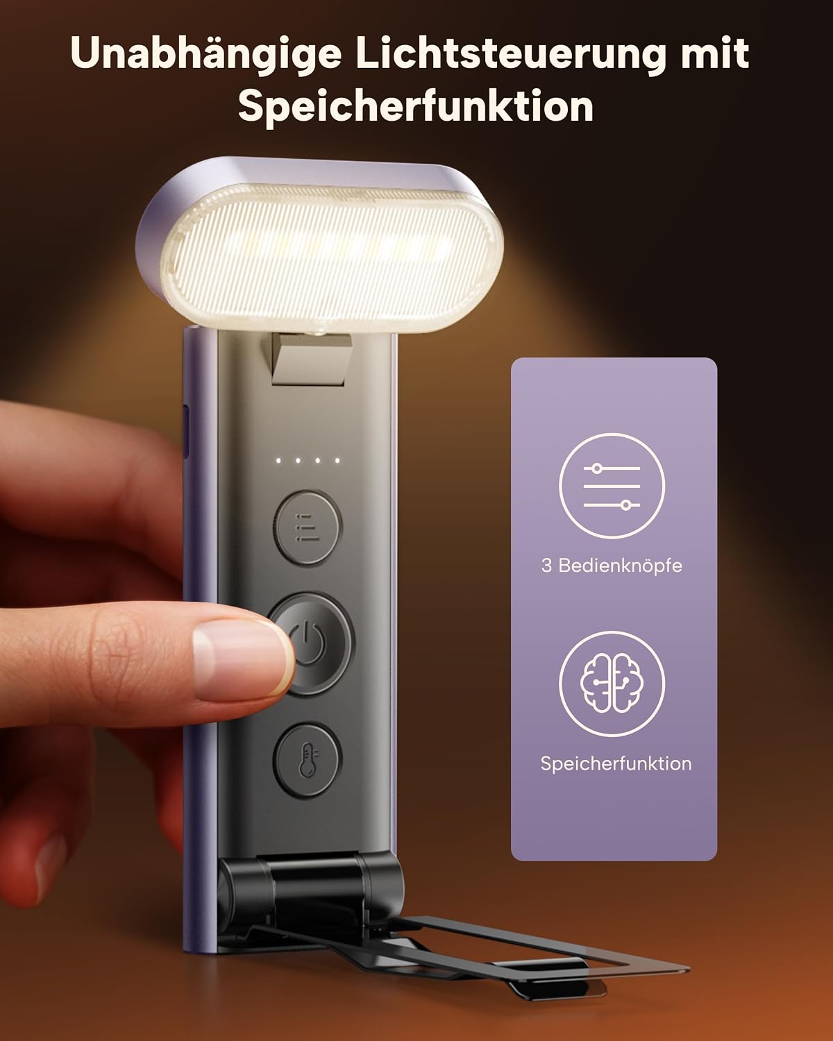86lux Book Light, Rechargeable Reading Light for Book in Bed