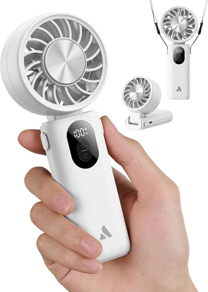 Aecooly Mighty Portable Handheld Fan | 20H Max Cooling | 3 Flexible Modes