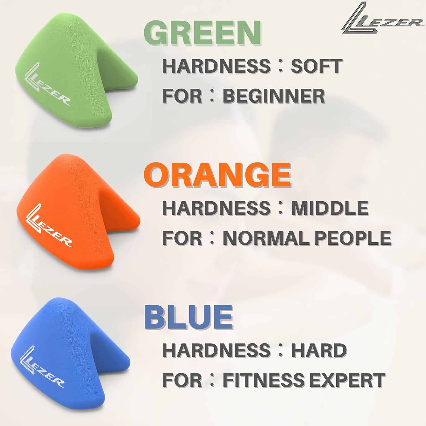 LEZER, Trigger Massage Point, Manual Massage Ball, Muscle Knots Relief Tool, Myofascial Release, Physical Therapy, Plantar Fasciitis, Set of 2 (Orange Trigger and Black Ball)