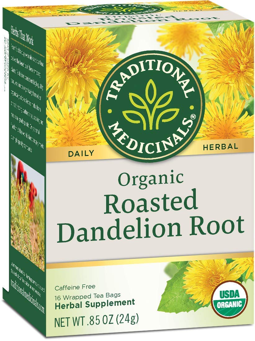 Traditional Medicinals Roasted Dandelion Root Herbal Tea, 16 ct