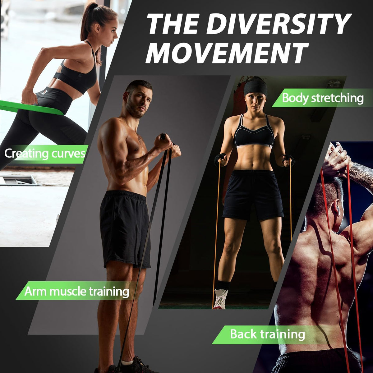 Resistance Bands for Pull Up Assist, Stretch Bands & Exercise Workout Set