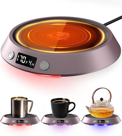 Kepwam Mug Warmer for Desk, Coffee Warmer with 3 Temp Settings & 2-9H Timer