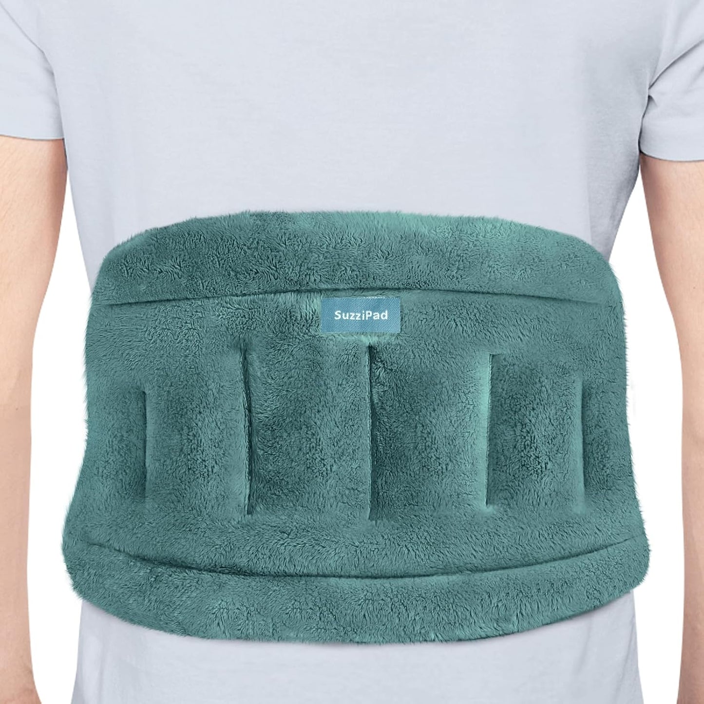 SuzziPad Microwave Heating Pad for Back and Lumbar Discomfort, Microwavable Heating Pads with Moist Heat, Hands-Free Heat Wraps for Back, Stomach and Neck, Warm Compress for Daily Relaxation