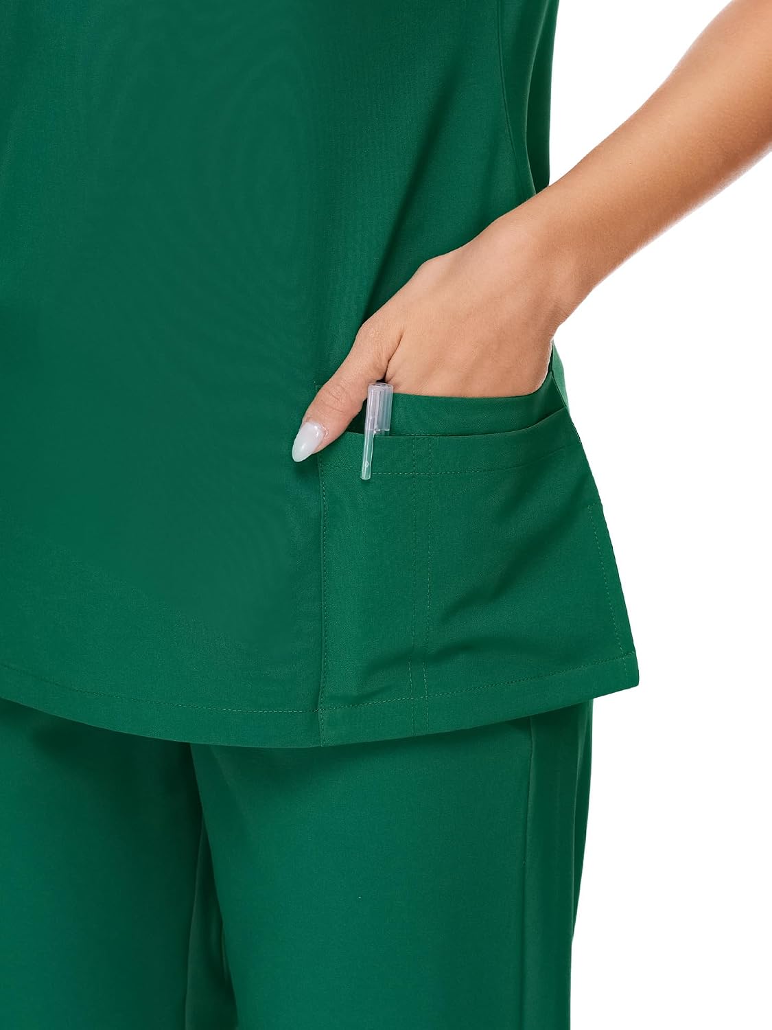 COZYFIT Scrubs for Women Set - Stretch V-Neck Scrub Top & Jogger Pant with 8 Pockets COZY SCRUBS - Colors D