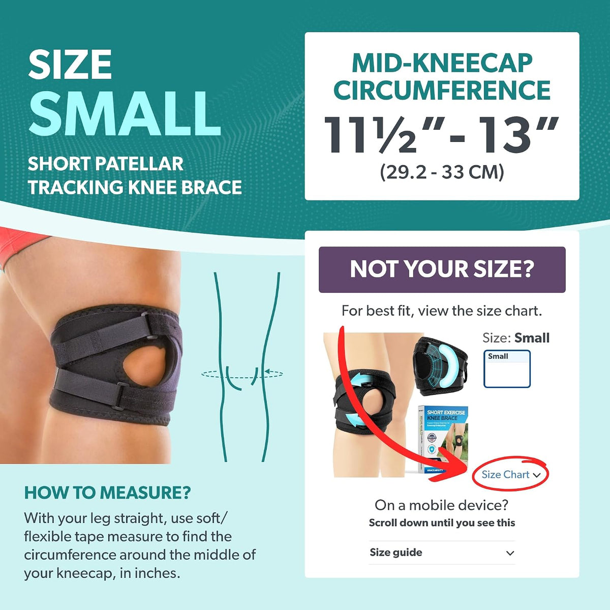 BraceAbility Patella Knee Brace for Women and Men - Patella Stabilizer Brace for Kneecap Dislocation, Patellofemoral Pain, Runners Knee, Tendonitis, MCL LCL Arthritis, Patellar Tendon, ACL (XS)