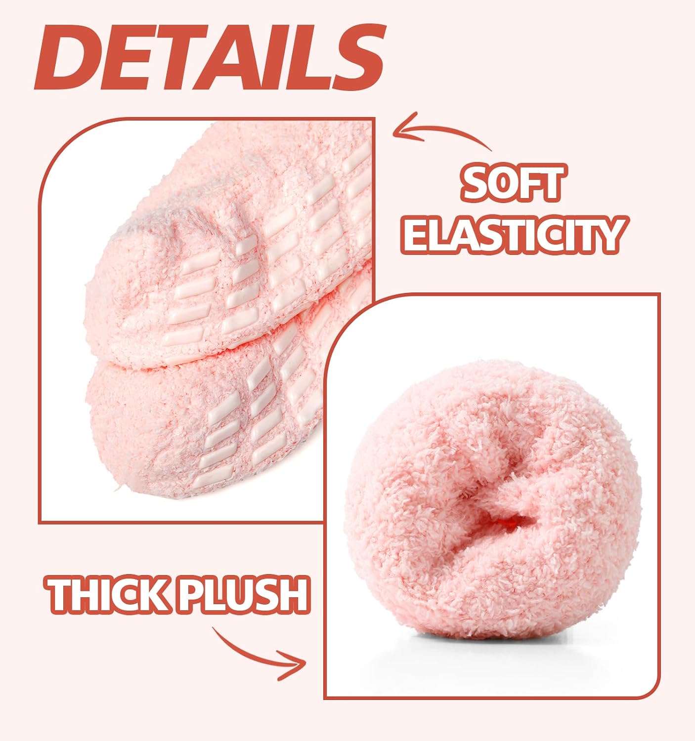 Slipper Socks for Women Men Grip Hospital Socks with Grips Fuzzy Non Slip Warm Womens Gifts