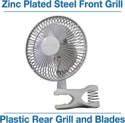 Air King 9145 6-Inch 2-Speed Clip-On Fan