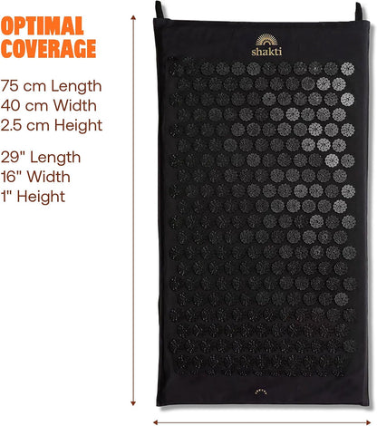ShaktiMat Acupressure Mat for Relaxation, Massage Muscles, Aid Sleep & Unlock Inner Tension, Similar to Acupuncture, No Needles Required