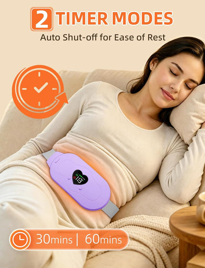 Glyduny Portable Heart Heating Pads, Electric Cordless Heat Pad