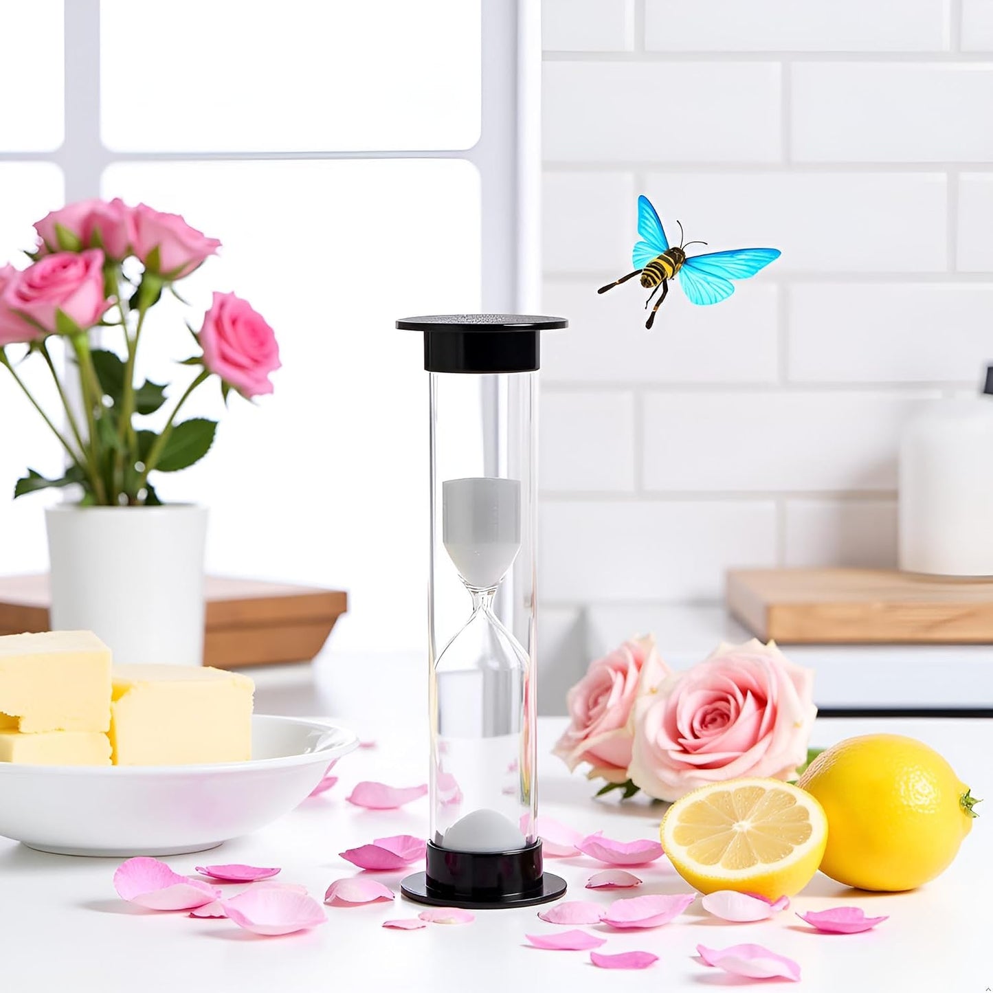 2Pcs New Mini Hourglass Sand Timer - 1 Minute (60 Seconds) Sandglass Clock | Compact Sand Timer for Games, Workouts & Time Management | Portable Timekeeping Tool
