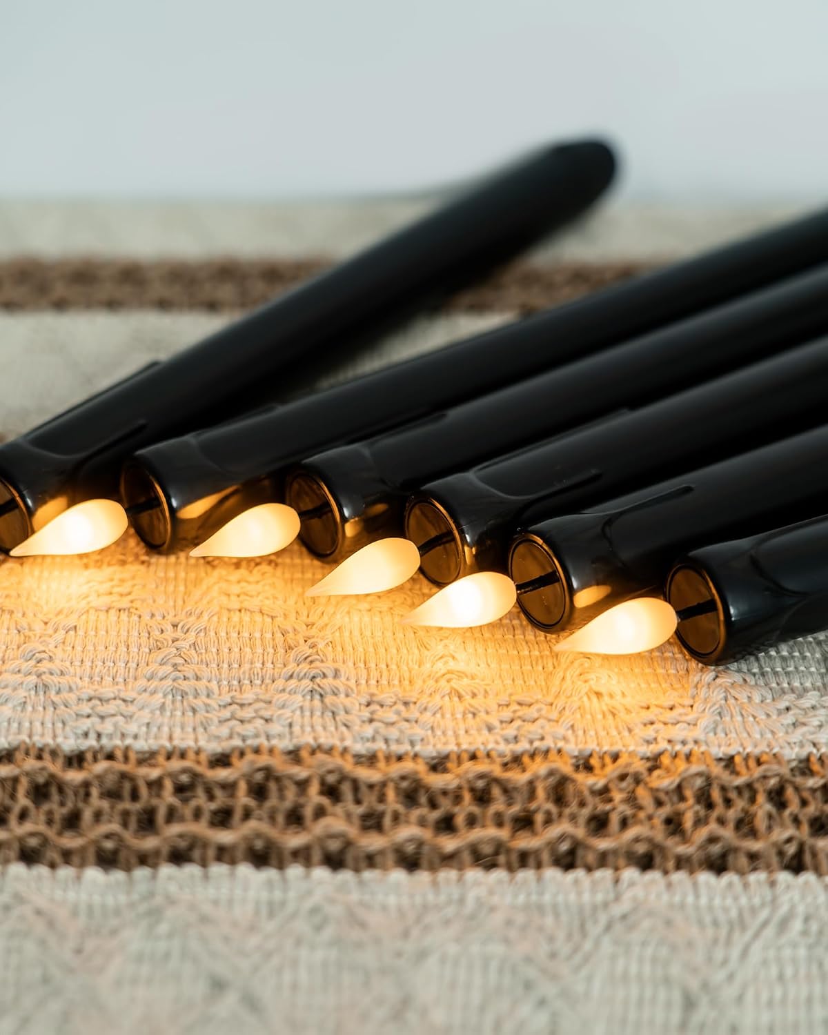 Homemory 6 Pack Flameless Taper Candles, No Remote, Realistic Flickering Battery Operated Candlesticks, Ivory LED Plastic Candle Safe for Weddings, Table Decor, Christmas, and Halloween