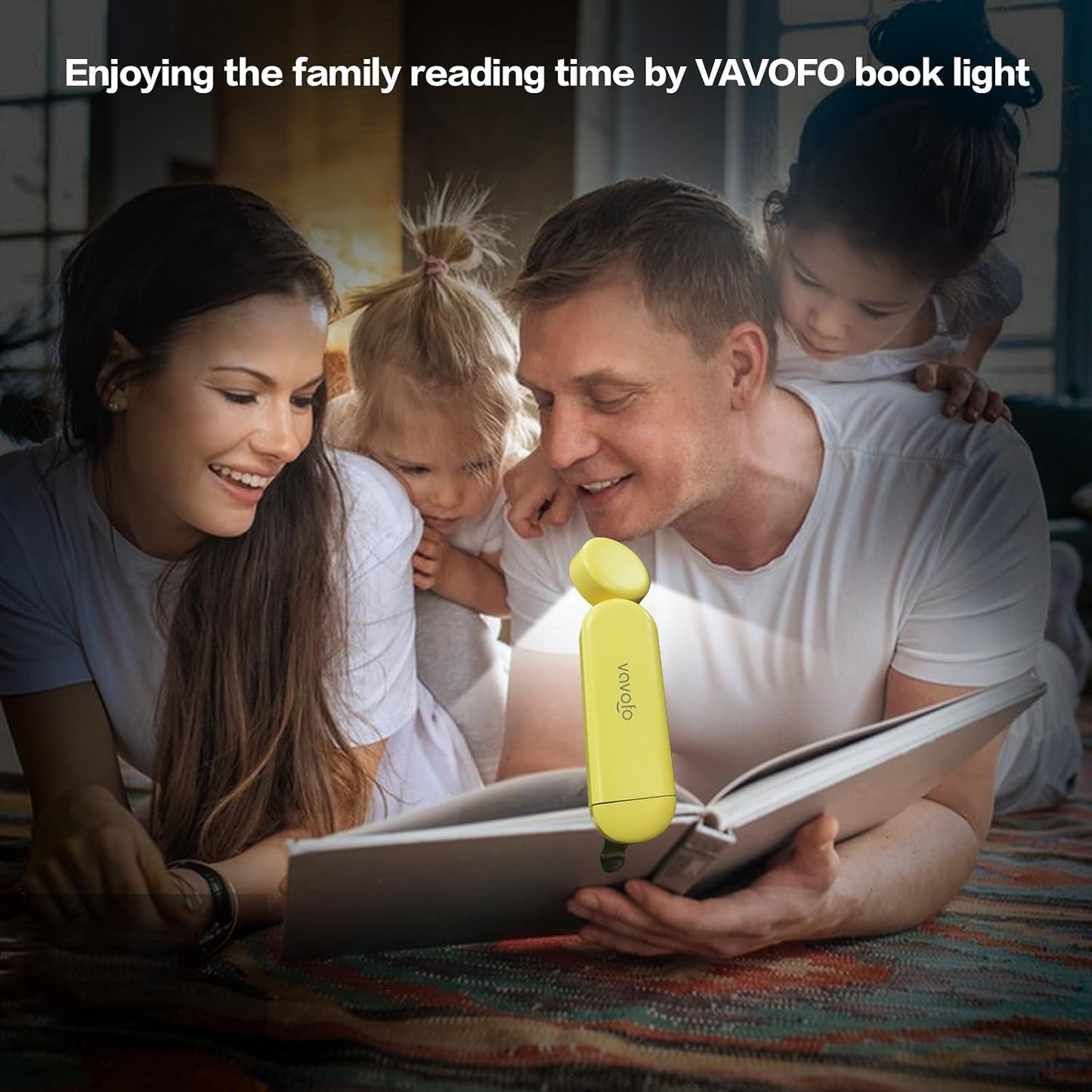 VAVOFO USB Rechargeable Book Light, Blue Light Blocking, Amber Clip-On Bookmark Shaped Reading Light, Eye Care 6 LEDs With 9 Lighting Modes for Bookworms (Grey)