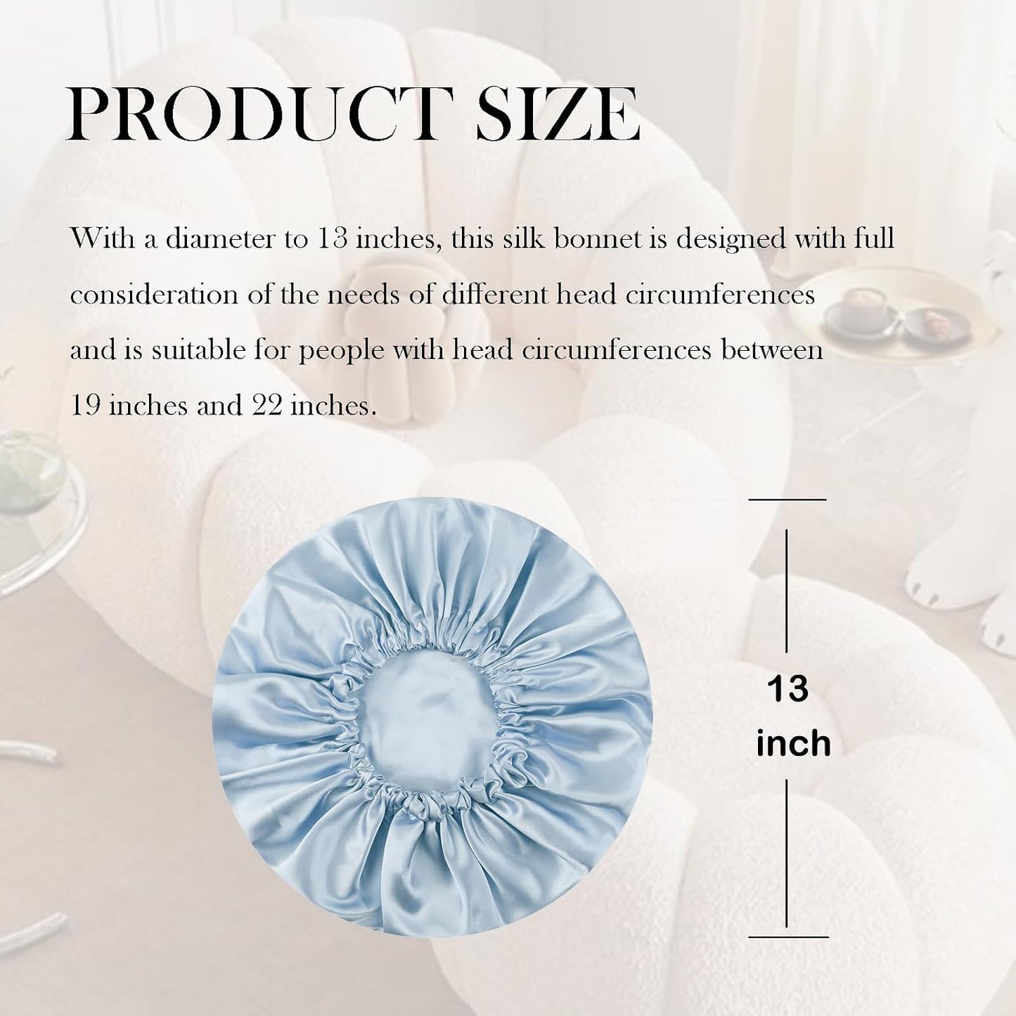 Satin Bonnet Double Layer Silk Bonnet for Sleeping Women for Natural Curly