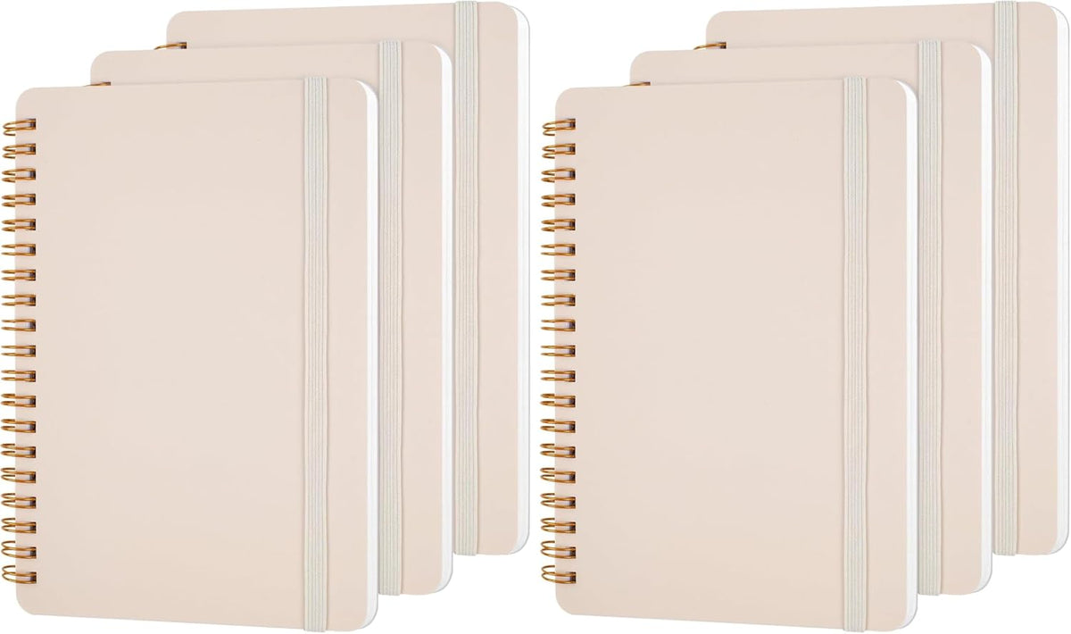 Utron 3 PCS Small Spiral Notebook 5x7, Notebooks for Note Taking, Morandi Spiral Journal Notebook, Work Notebook Small Notebooks 5x7 with Strap, Cute Notebooks for Women 70 Sheets/Note Books