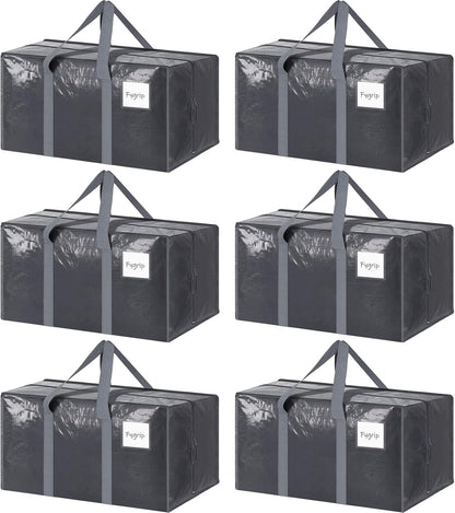Extra Heavy Duty Large Moving Bags with Strong Zipper, Dark Blue