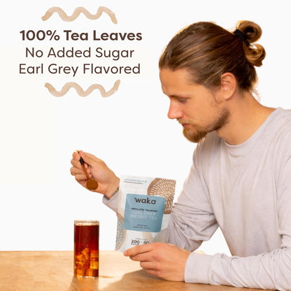 Waka Earl Grey Tea Powder for Baking & Lattes, Instant, 4.5 oz