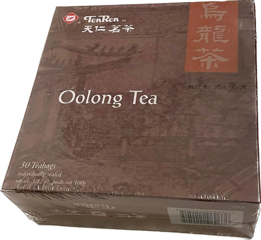 TenRen Oolong Tea (50 Tea Bags, Individually Sealed)
