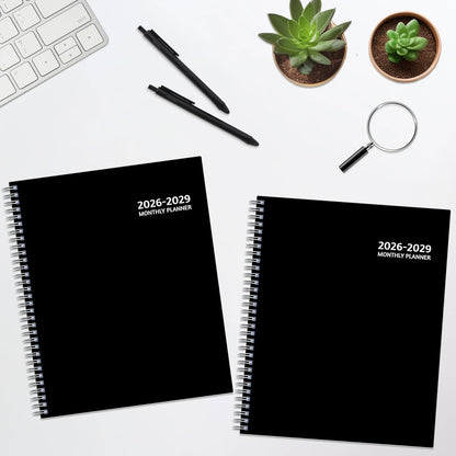 Monthly Planner 2026-2029, 36 Months Calendar Planner 2026-2029 from Jul 2026 – Jun 2029, 8.5'' x 11'' with Ruled Spread, Flexible Cover, Spiral Wirebound, Pocket, Coated Tabs, Notes ＆ Habit Tracker