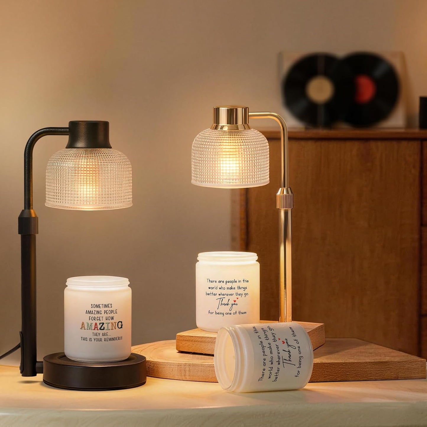 KLL Candle Warmer Lamp with Timer: Birthday Gift for Women, House Warming Gifts New Home, Room Decor - Wax Melt Warmer for Scented Jar Candles