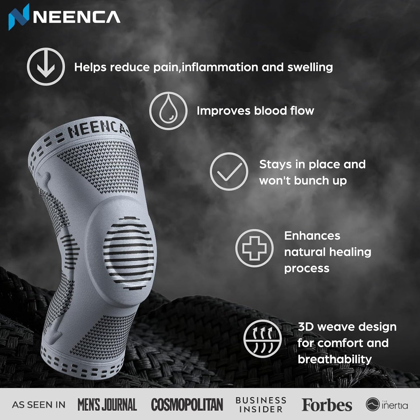 NEENCA Professional Knee Brace, Medical Knee Support for Women & Men Relief