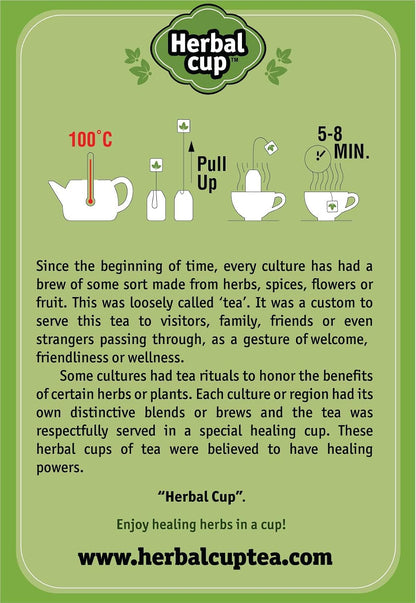 Herbal Cup Ayurveda Tea, Organic Anti-Stress, No Caffeine Herbal Supplement (Anti-Stress, 16 Count (Pack of 1))