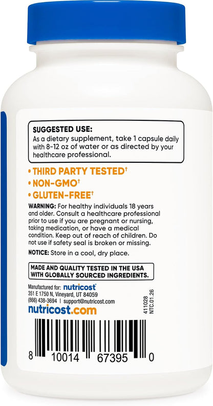 Nutricost Passion Flower Extract 120 Capsules for 120 Servings Per Bottle