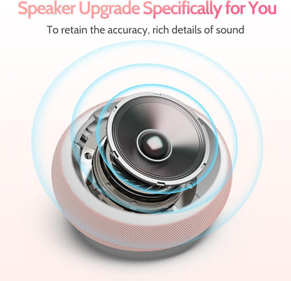 REACHER Auto-Dimmable Sound Machine Alarm Clock with 20 Sounds&Night Light