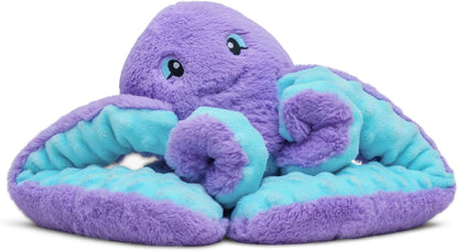 HUGIMALS Hugarounds Sidney the Sea Turtle 2.5 lb Microwaveable & Freezable Weighted Plush Neck & Shoulder Wrap | Soothing, Comforting Hugs for Self-Care & Relaxation | Unscented for Ages 2+