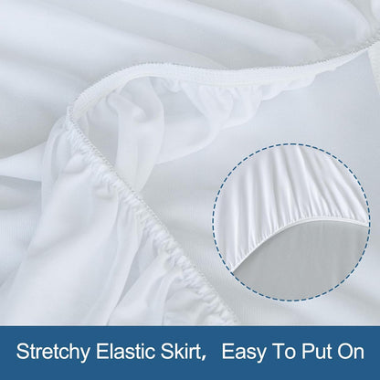 SPRINGSPIRIT Full Size Waterproof Mattress Protector, Full Mattress Cover Pad Waterproof with Deep Pocket up to 14’’, Bed Fitted Sheet