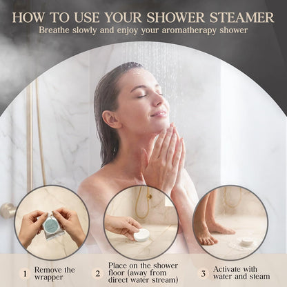 Lavender Chamomile Shower Steamers Aromatherapy 6 Pack – Lavender Shower Steamer for Sleep, Relaxation & Calm – Chamomile Spa Shower Bombs for Women & Men, Individually Wrapped
