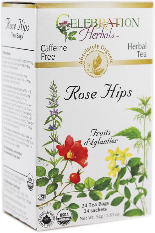 Celebration HERBALS Rose Hips Tea Organic 24 Bag, 0.02 Pound