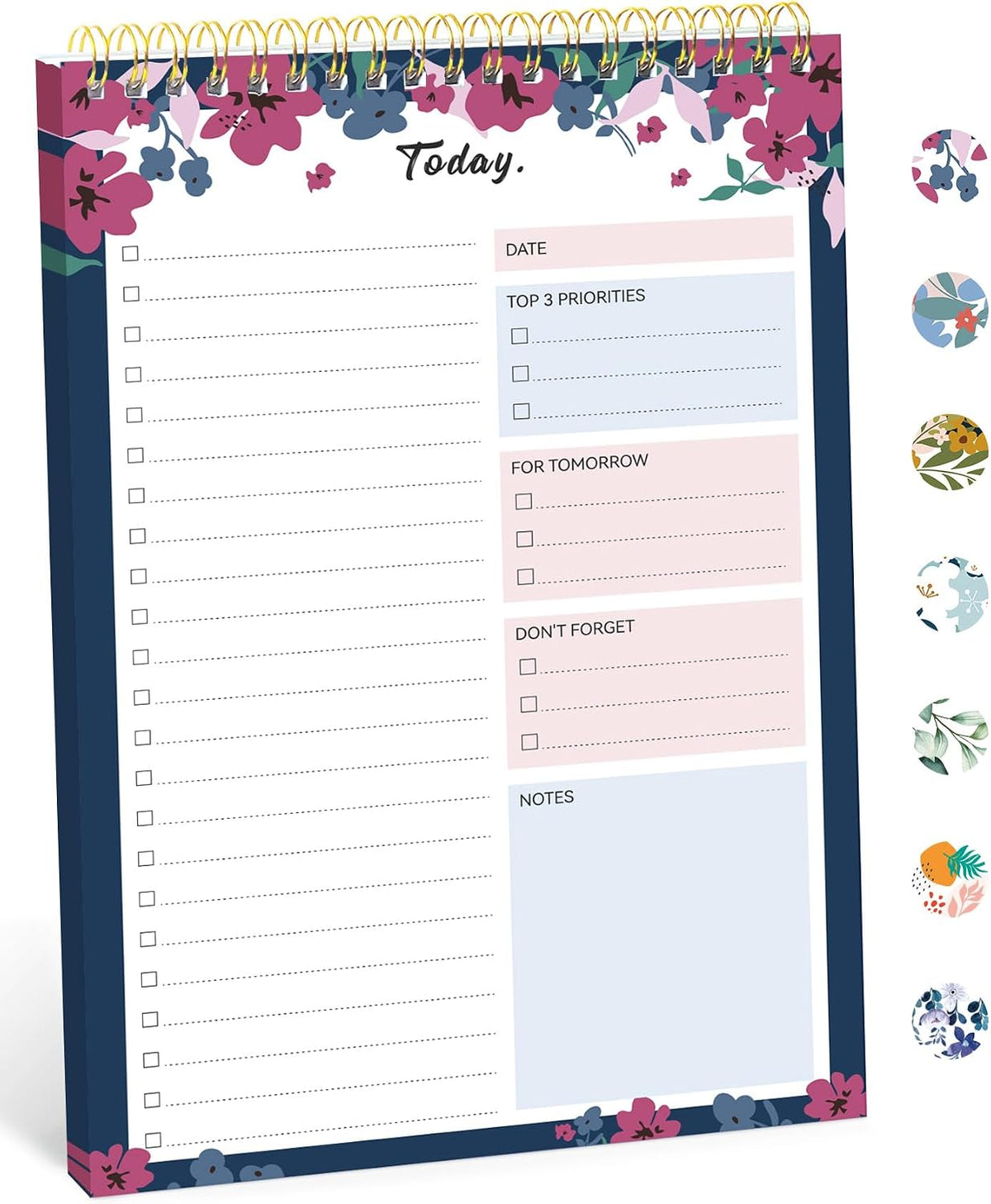 Taja To Do List Notepad, Undated Daily Planner for Work and Goal Setting