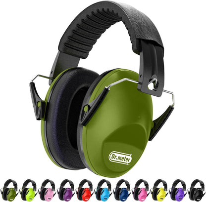 Dr.meter Ear Muffs for Noise Reduction: 27.4SNR Noise Cancelling Headphones for Kids Adults, EM100 Adjustable Hearing Protection Earmuffs for Monster Jam, Autism Sensory, Concerts, Fireworks
