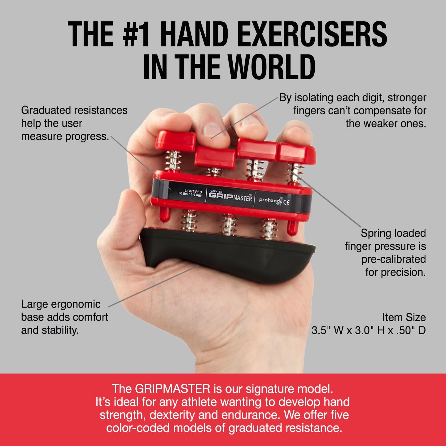 Prohands Gripmaster Medical Hand and Finger Exerciser