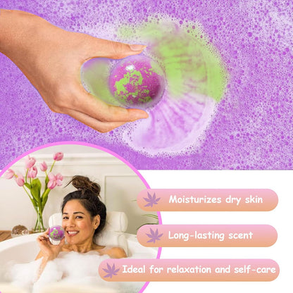 Bath Bombs for Women Gift Set, 15 Pcs Handmade Bubble Bathbombs, Shea & Coco Butter Dry Skin Moisturize, SPA Relaxing Gifts for Women & Men, Her, Girls, Wife, Birthday
