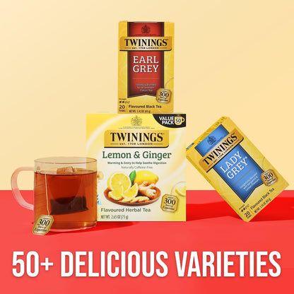 Twinings Tea Classics Collection Gift Box Variety Sampler, 48 Tea Bags (Pack of 1), Enjoy Hot or Iced, Includes Black, Herbal, Green, & Chai Teas