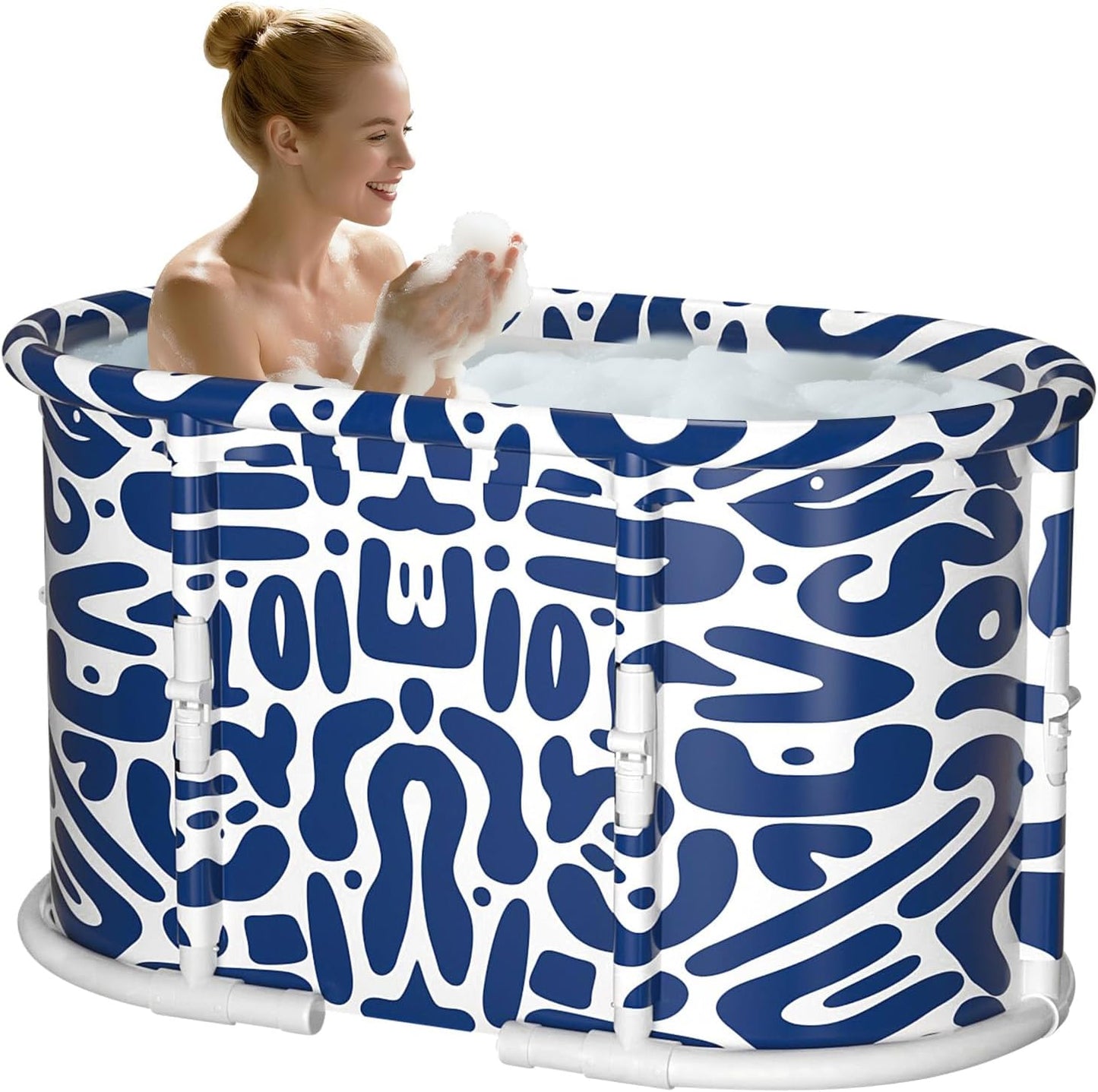 Foldable Bathtub Tray, Expandable to 80cm Acrylic Bath Tray for Tub, Bath Tub Tray Shower Storage Rack, Bath Table Trays for Bathtub (Transparent Bathtub Tray)