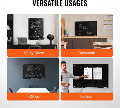 VEVOR Dry Erase Calendar for Wall, 36 x 24 Inches Whiteboard Calendar, Monthly Planner Magnetic Dry Erase Board, 1 Magnetic Erase & 2 Dry Erase Marker & Movable Tray for Restaurant Office Home School