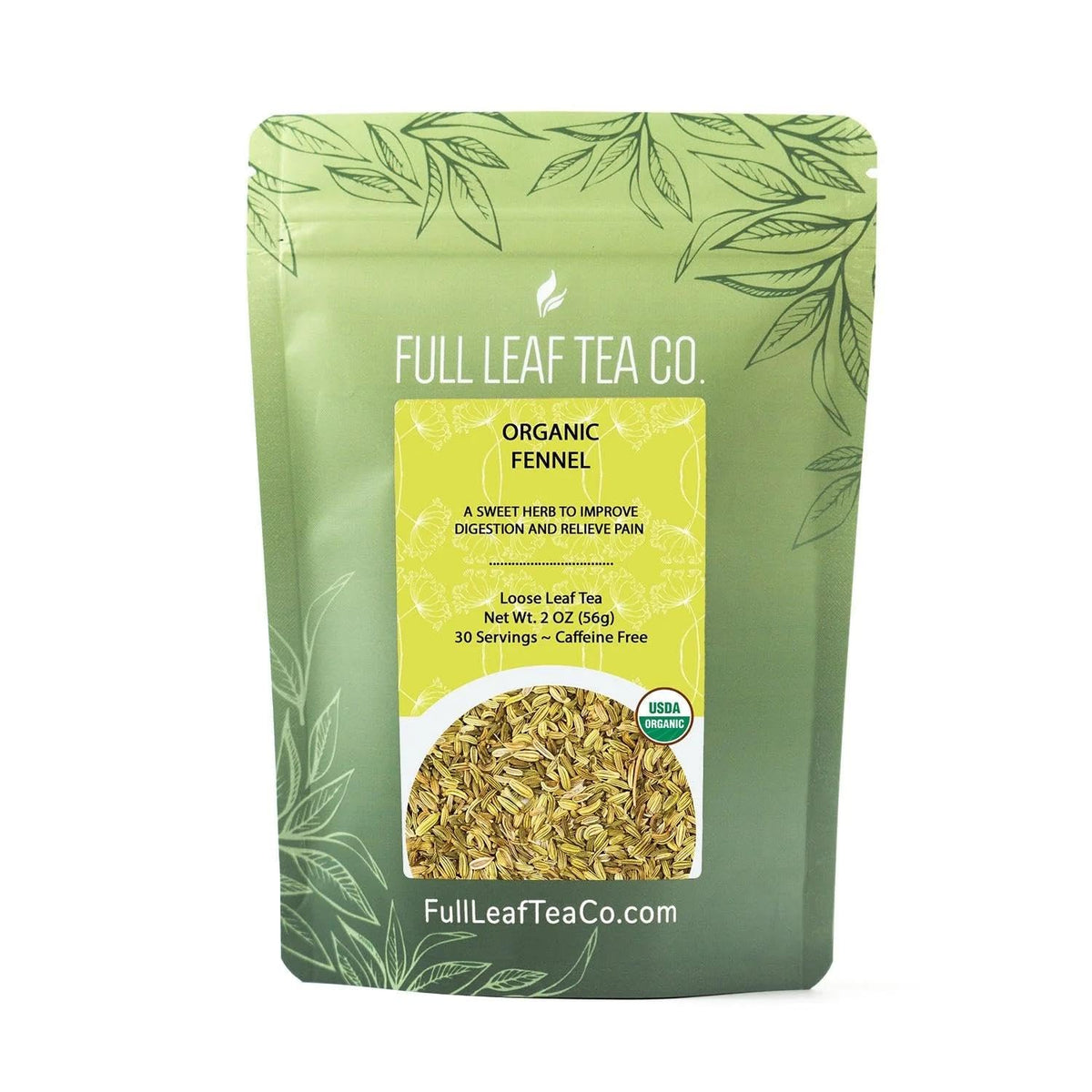 Organic Fennel - 2 oz Bag (approx. 30 servings) | Full Leaf Tea Company