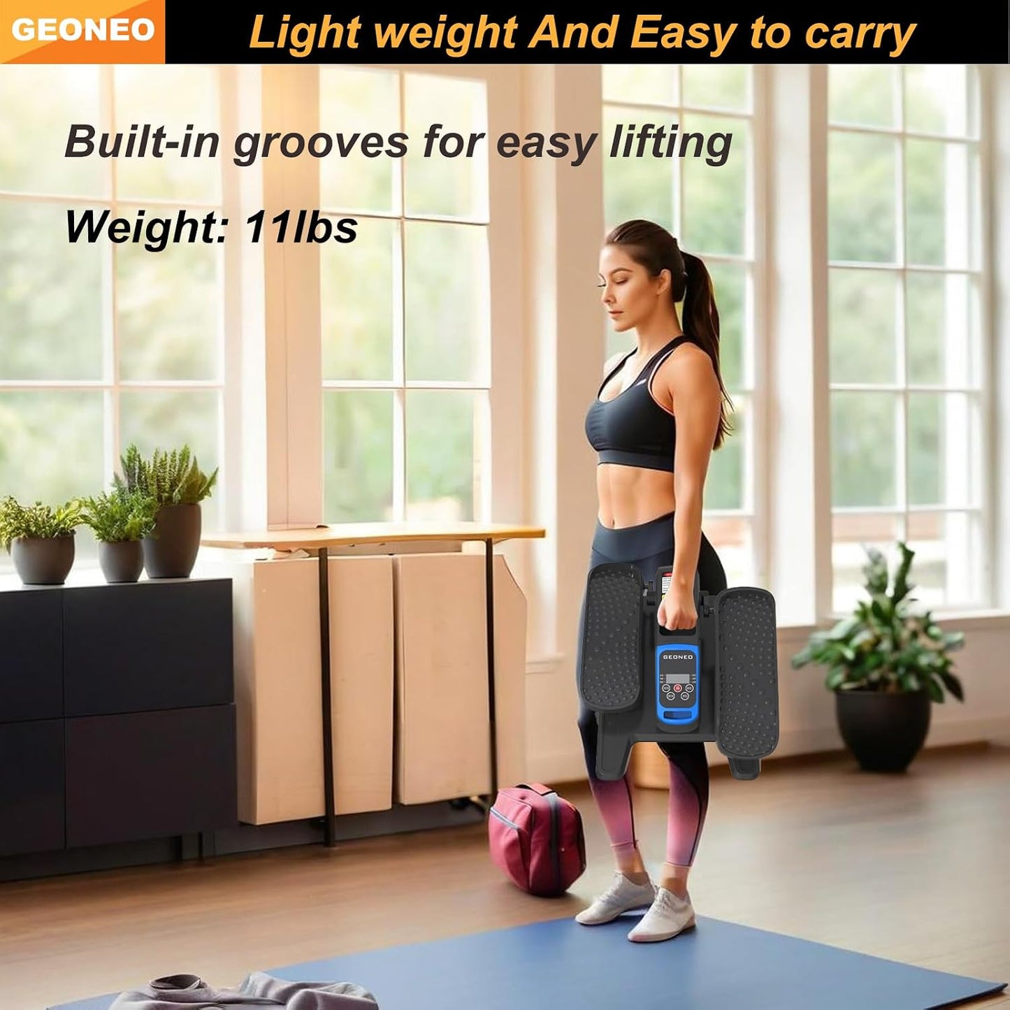 Under Desk Elliptical Machine, Electric Elliptical Exerciser for Senior, Quiet & Small Electric Seated Pedal Exerciser for Home with Monitor, Remote Control & 12 Adjustable Speeds