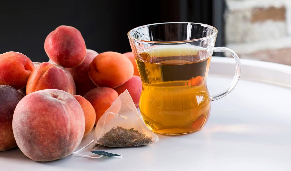 REVOLUTION TEA® Dragon Eye Oolong Tea Bags [THE ORIGINAL] - INDULGE Italian Peach & Apricot Oolong Tea - Premium Dragon Tea Bags - Oolong Black Tea Organic Biodegradable - 50 Bags